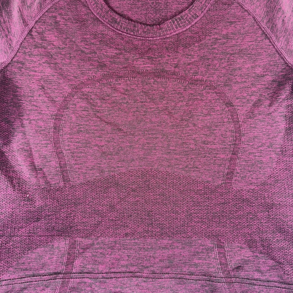 Lululemon Swiftly Tech Short Sleeve 2.0 Purple Heathered Running Shirt Sz 4-6